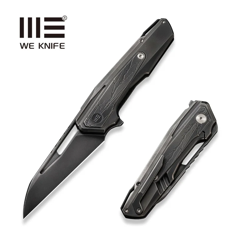 WEKNIFE Falcaria Flipper & Thumb Hole Knife Titanium Handle (3.64" CPM 20CV Blade) WE23012B-4