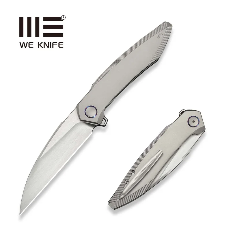 WEKNIFE Fluxor Flipper Knife Titanium Handle (3.98" M390 Blade) WE23071-2