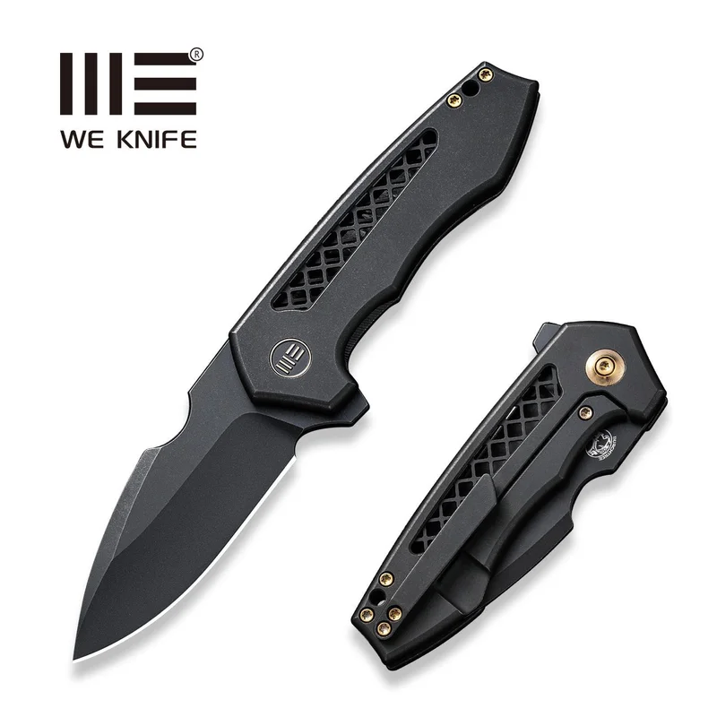 WEKNIFE Harpen Flipper Knife Titanium Handle (2.98" CPM 20CV Blade) WE23019-1