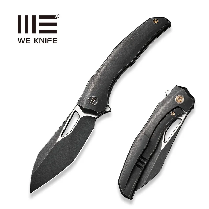 WEKNIFE Ignio Flipper & Thumb Hole Knife Titanium Handle (3.3" CPM 20CV Blade) WE22042B-1