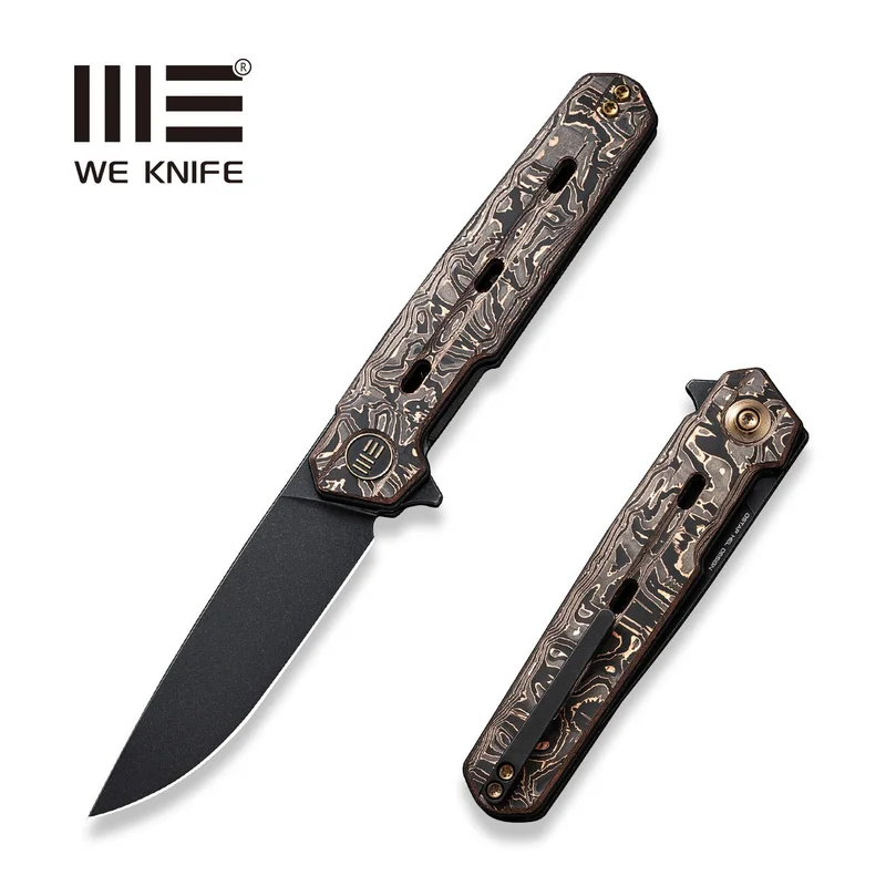 WEKNIFE Navo Flipper Knife Carbon Fiber Handle (3.25" CPM 20CV Blade) WE22026-5