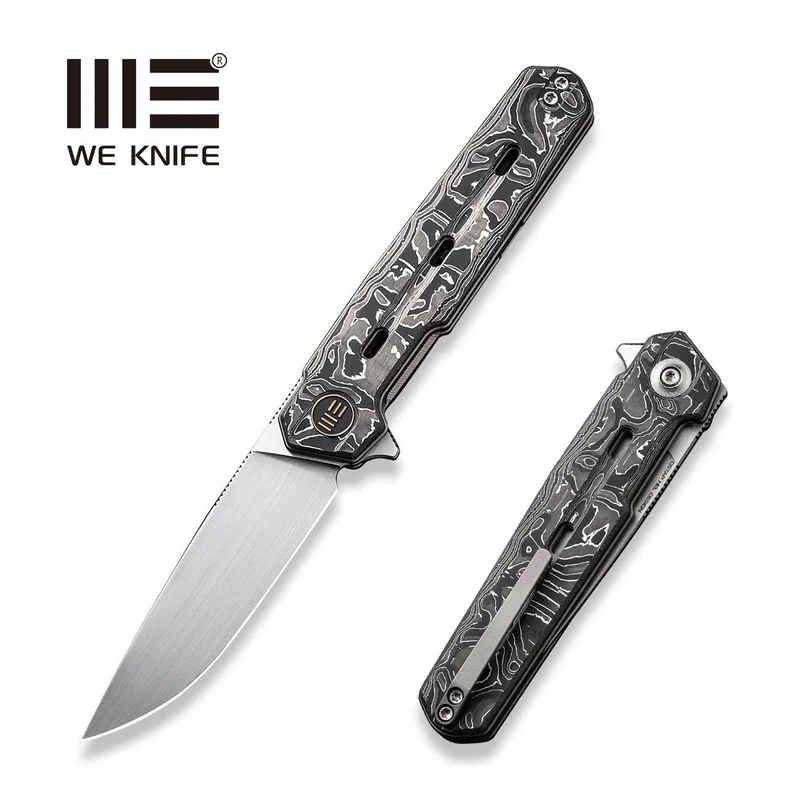 WEKNIFE Navo Flipper Knife Carbon Fiber Handle (3.25" CPM 20CV Blade) WE22026-6