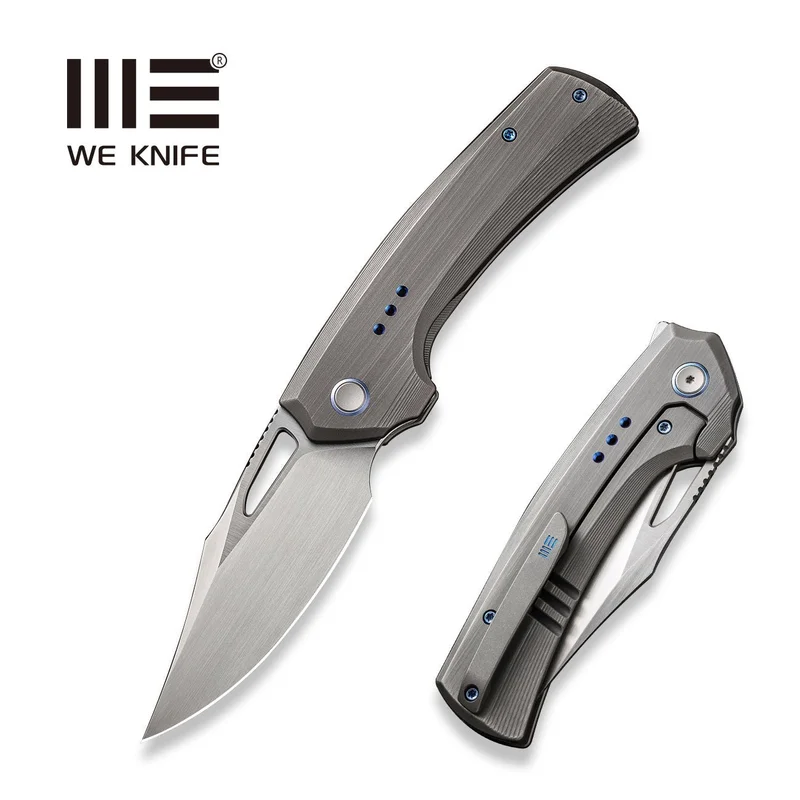 WEKNIFE Nefaris Flipper & Thumb Hole Knife Titanium Handle (3.48" CPM 20CV Blade) WE22040D-1