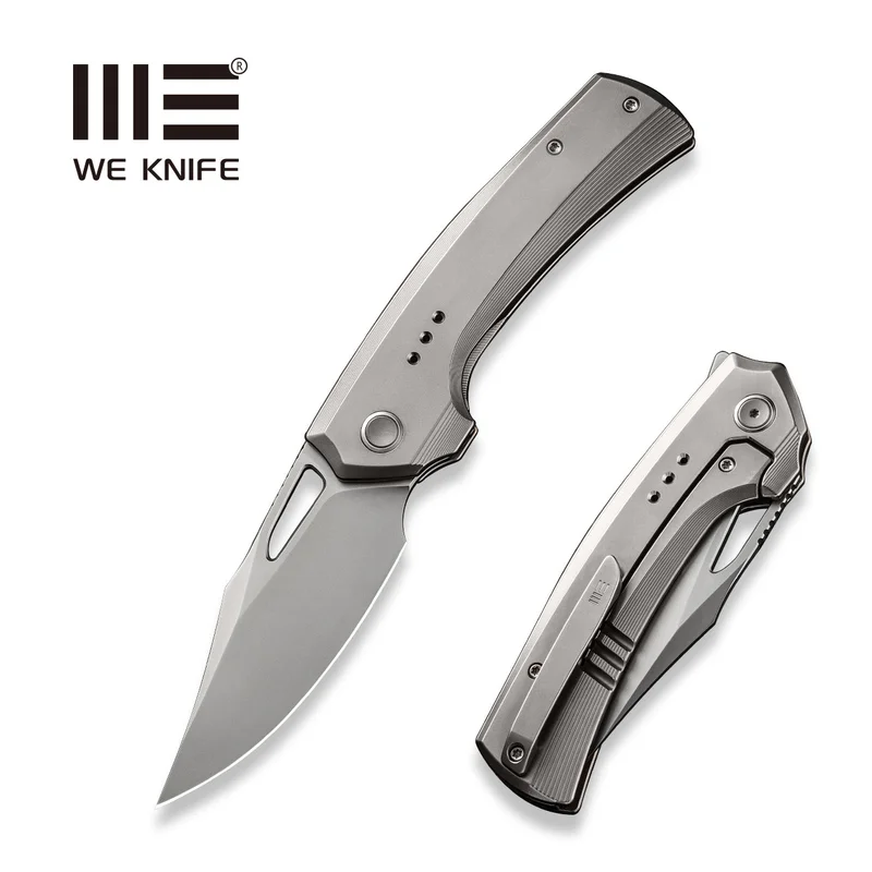 WEKNIFE Nefaris Flipper & Thumb Hole Knife Titanium Handle (3.48" CPM 20CV Blade) WE22040D-2