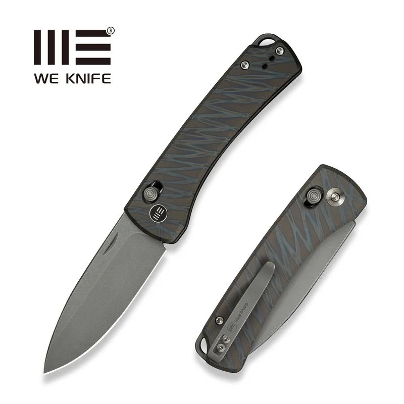 WEKNIFE Nightblade Crossbar Lock Knife Titanium Handle (2.98" CPM 20CV Blade) WE22046-3