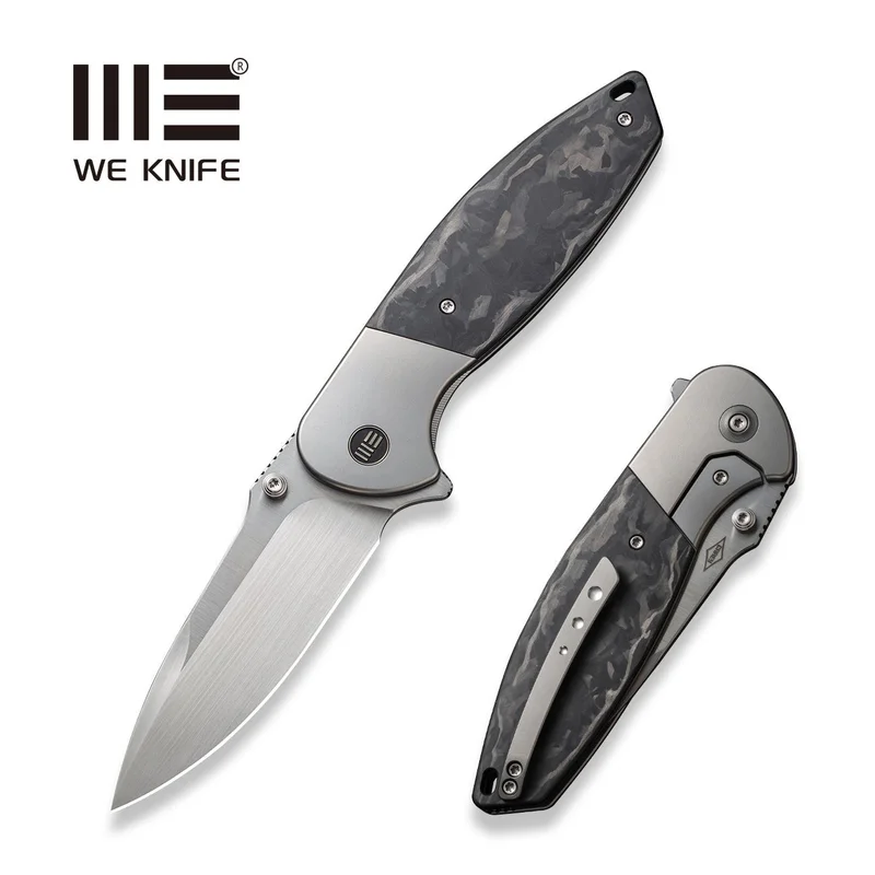WEKNIFE Nitro OG Flipper & Thumb Stud Knife Titanium & Carbon Fiber Handle (3.75" CPM 20CV Blade) WE23035-1