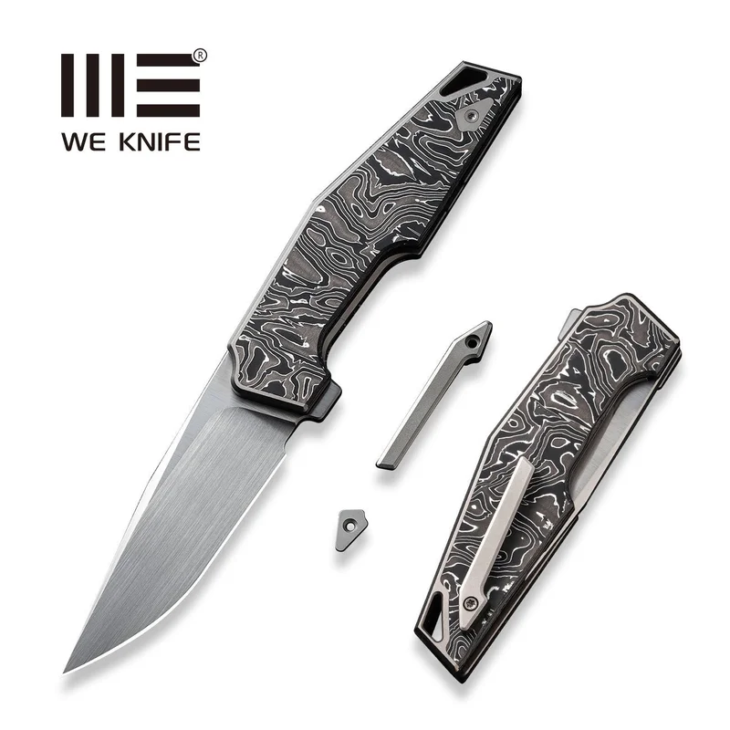 WEKNIFE OAO (One and Only) Flipper Knife Titanium & Carbon Fiber Handle (3.4" CPM 20CV Blade) WE23001-1