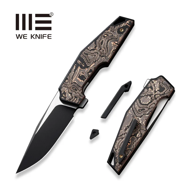 WEKNIFE OAO (One and Only) Flipper Knife Titanium & Carbon Fiber Handle (3.4" CPM 20CV Blade) WE23001-2