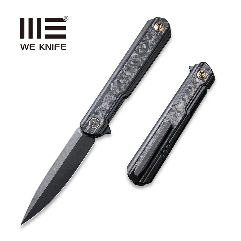 WEKNIFE Peer Flipper Knife Titanium & Carbon Fiber Handle (3.46" CPM 20CV Blade) 2015D