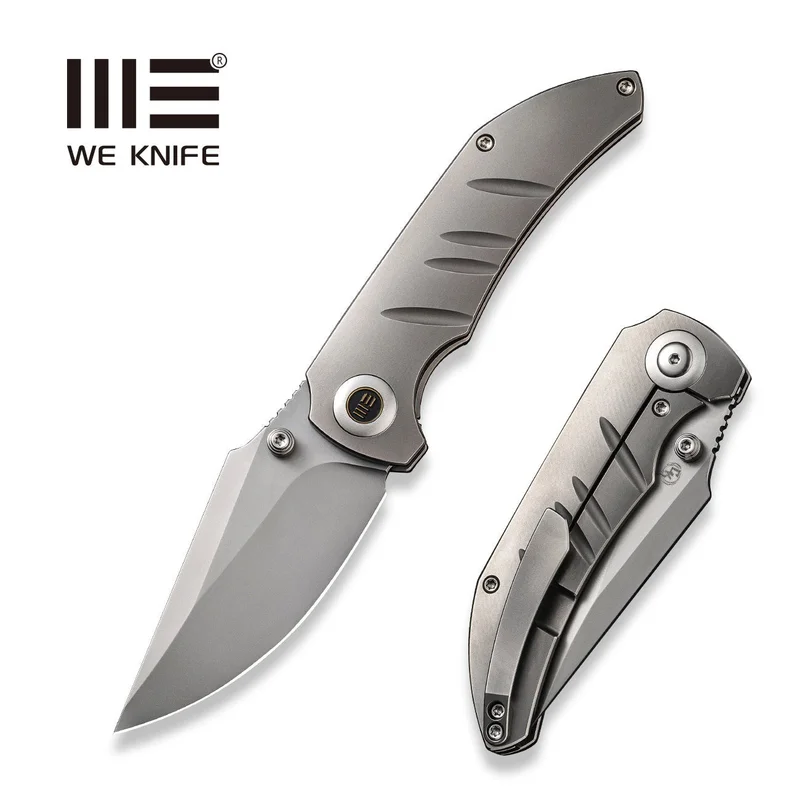 WEKNIFE Riff-Raff Thumb Stud Knife Titanium Handle (3.12" CPM 20CV Blade) WE22020B-4