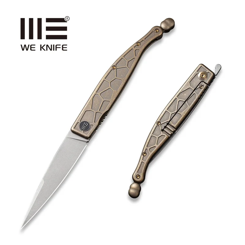 WEKNIFE Roman Front Flipper Knife Titanium Handle (3.95" CPM S35VN Blade) 2008A