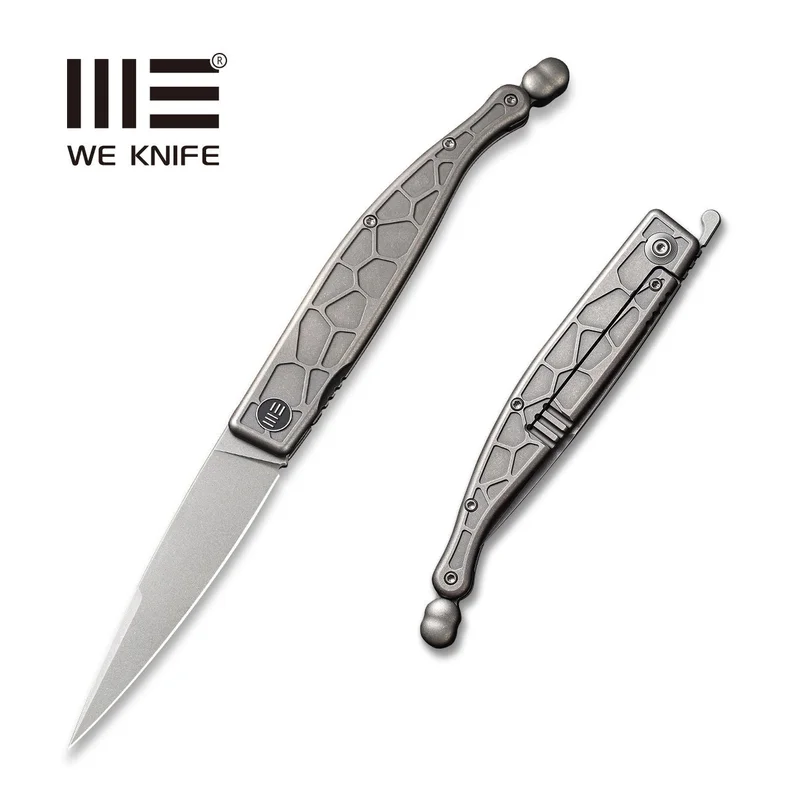 WEKNIFE Roman Front Flipper Knife Titanium Handle (3.95" CPM S35VN Blade) 2008B