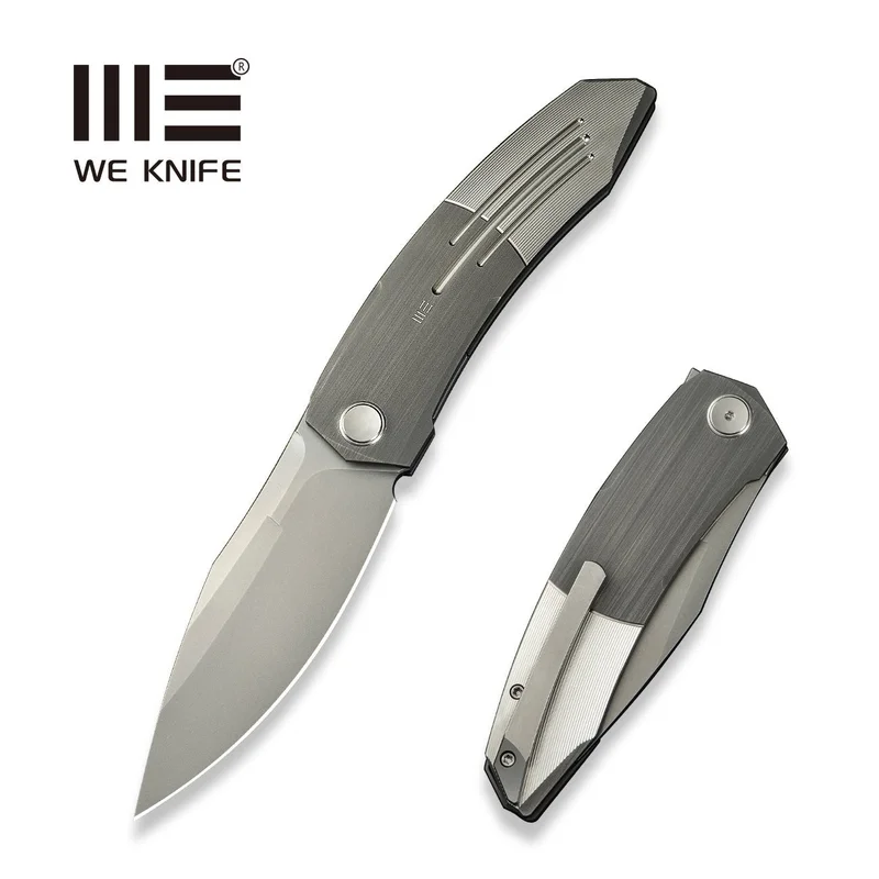 WEKNIFE Sine Wave Flipper Knife Titanium Handle (3.98" M390 Blade) WE23069B-2