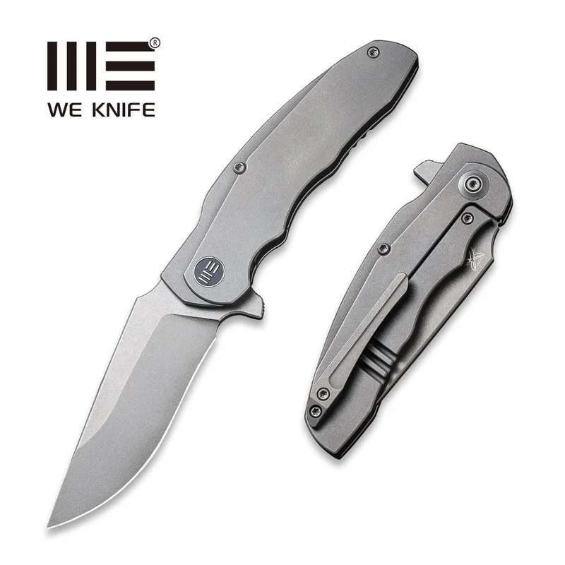 WEKNIFE Skreech Flipper Knife Titanium Handle (3.24" CPM 20CV Blade) 2014B
