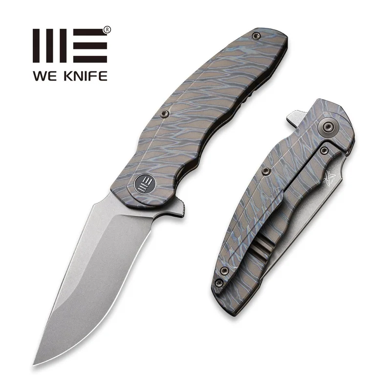 WEKNIFE Skreech Flipper Knife Titanium Handle (3.24" CPM 20CV Blade) 2014C