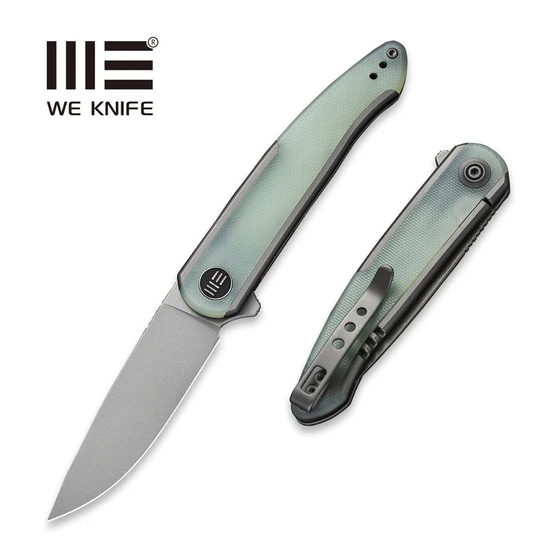 WEKNIFE Smooth Sentinel Flipper Knife Titanium & G10 Handle (2.97" CPM 20CV Blade) WE20043-2