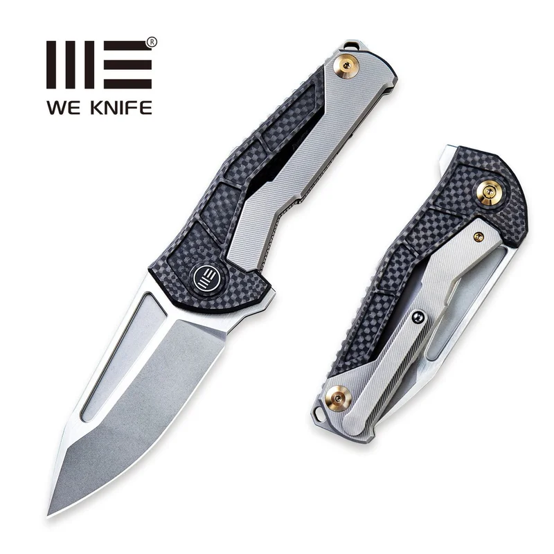 WEKNIFE Sugga Flipper Knife Titanium & Carbon Fiber Handle (3.55" CPM S35VN Blade) 915A