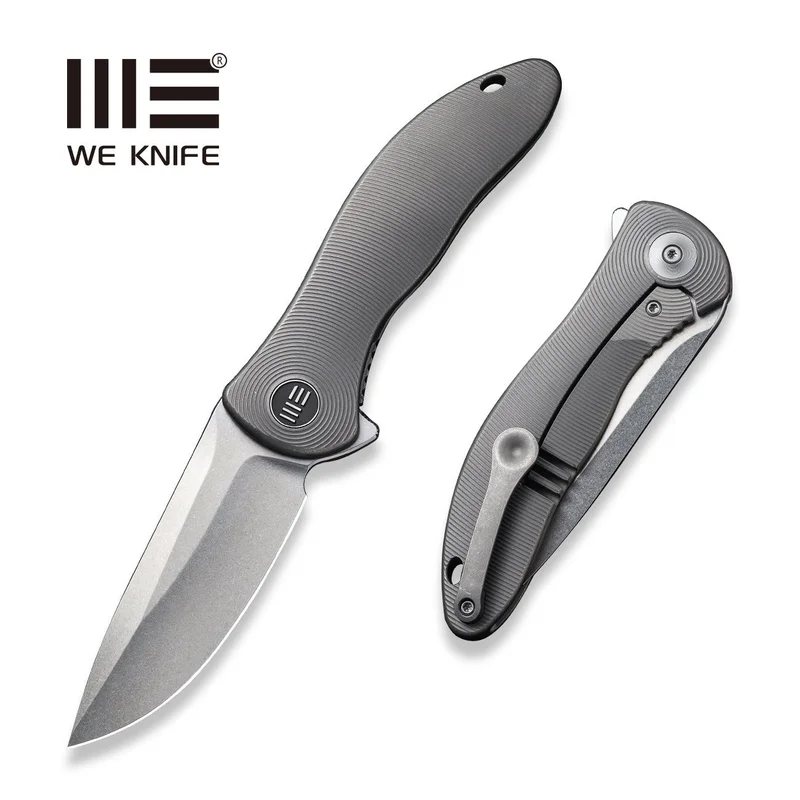 WEKNIFE Synergy2v2 Flipper Knife Titanium Handle (3.49" CPM 20CV Blade) WE18046D-1