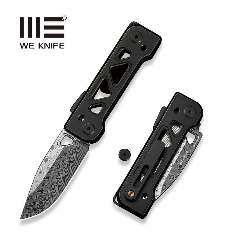WEKNIFE Tyro Superlock Knife Titanium Handle (2.91" Damasteel Blade) WE24001-DS1