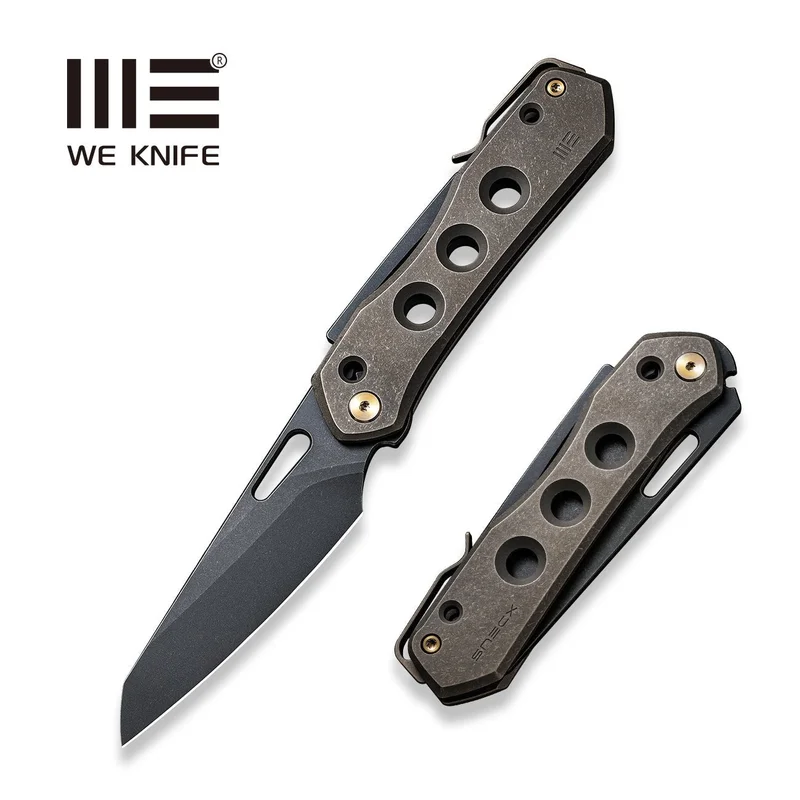 WEKNIFE Vision R Manual Thumb & Thumb Hole & Superlock Knife Titanium Handle (3.54" CPM 20CV Blade) WE21031-4