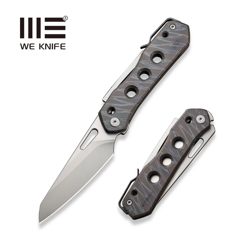 WEKNIFE Vision R Manual Thumb & Thumb Hole & Superlock Knife Titanium Handle (3.54" CPM 20CV Blade) WE21031-6