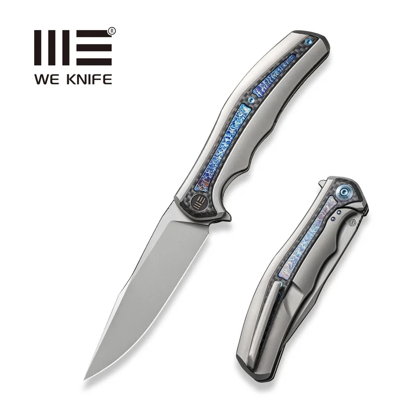 WEKNIFE Zonda Flipper Knife Titanium & Carbon Fiber Handle (4.05" CPM 20CV Blade) WE22016-2