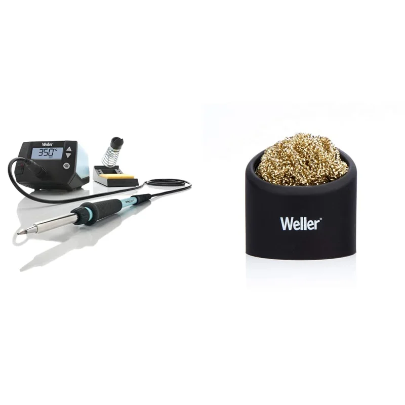 Weller WE1010NA Digital Soldering Station with Brass Sponge Tip Cleaner