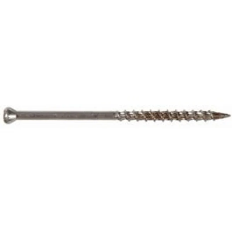 Wood Trim Screws, Star Head, Stainless Steel, #8 x 2.5-In., 35-Pk.