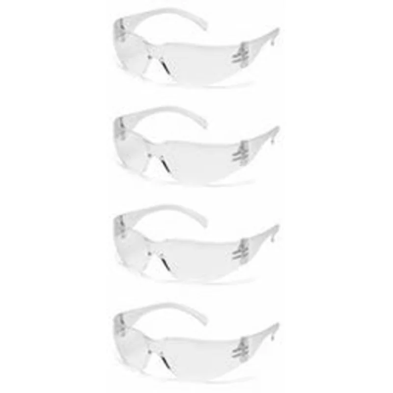 Wraparound Safety Glasses, Clear, 4-Pk.